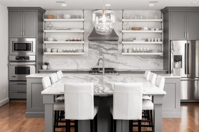 French country kitchen photo in Minneapolis