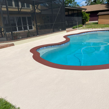 Resurface using our non slip temperature cooling texture finish