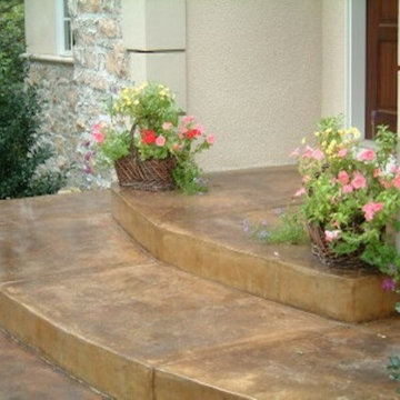 Exposed Aggregate and Acid Stained Concrete