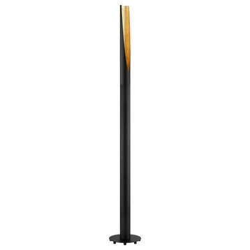 Eglo Lighting Barbotto - One Light Floor Lamp, Black/Gold Finish