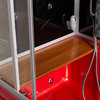 Platinum Catania Steam Shower, Massage Bathtub Whirlpool Hot Tub Sauna, Red