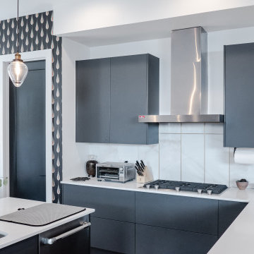 Black and White Kitchen with NANO technology