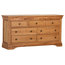 French Oak Wide Chest of Drawers