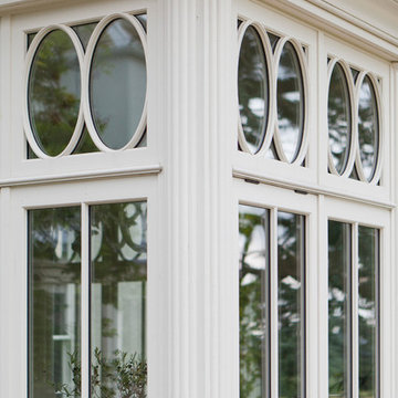 Impressive Dining Conservatory - Reeded columns and clerestory