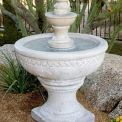 Custom Sonoma Two Tiered Fountain - Outdoor Fountains And Ponds
