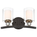 Minka-Lavery - Minka-Lavery Studio 5 Two Light Bath 3072-416 - Two Light Bath from Studio 5 collection in Painted Bronze w/Natural Brush finish. Number of Bulbs 2. Max Wattage 100.00. No bulbs included. No UL Availability at this time.