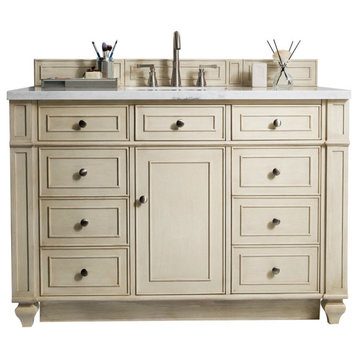 Bristol 48" Single Vanity Vintage Vanilla, Charcoal Soapstone Quartz