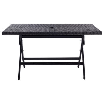 Akita Outdoor Folding Table Black
