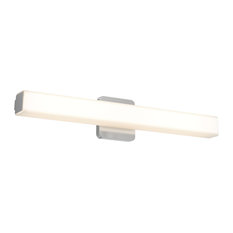 Dals Lighting 24" LED vanity Square Glass 24W 3000K 2440 LM SN LEDVAN001-24SN