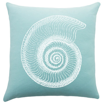 Shell Pillow, Blue