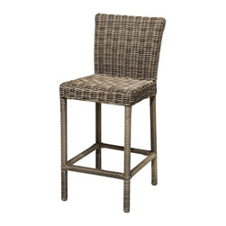 Cape Cod TKC204b Barstool with Back - Outdoor Bar Stools And Counter Stools