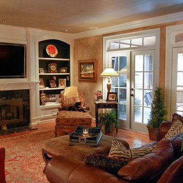 Traditional Kitchen and Living Room