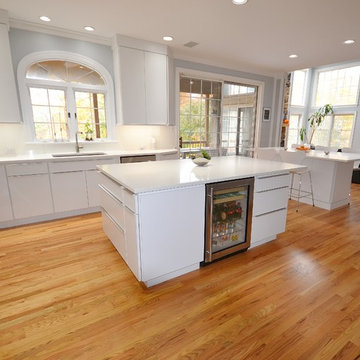 Sleek and European Kitchen Remodel