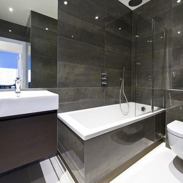 Bathroom with Painted Bath Tub