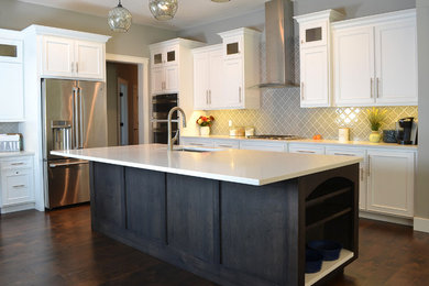 Example of a transitional kitchen design in Other