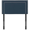 Hawthorne Collection Fabric Upholstered Twin Headboard in Azure