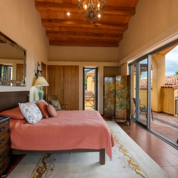 Hacienda Las Tapias - The Second Floor Master overlooks the Italian Courtyard an