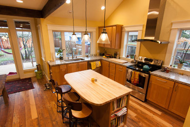 Inspiration for a craftsman kitchen remodel in Other
