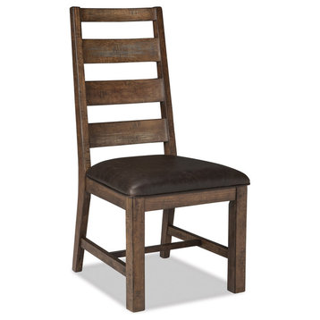 Intercon Furniture Taos Ladder Back Chair (Set of 2) in Canyon Brown