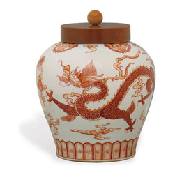 Dragon Jar with Lid - Home Decor