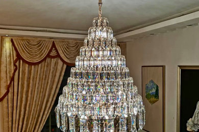 Staircase Honeycomb shaped Chandelier Luxury Ceiling Light Best Seller