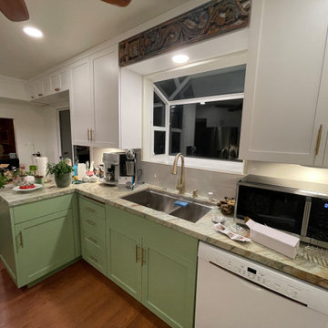 Kitchen Remodel 2024 Oakland/ white and light green