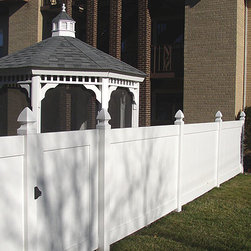 Tongue & Groove Traditional Vinyl Fence - Home Fencing And Gates