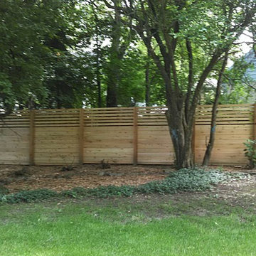 Horizontal Cedar Privacy Fence