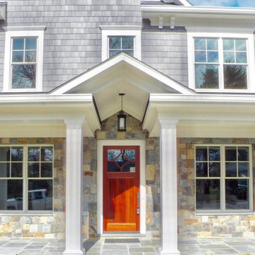 Bayside Natural Stone Veneer Colonial Style Exterior