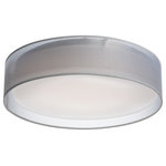 Maxim Lighting - Prime 20"W LED Flushmount - This collection of LED drum fixtures feature many options of fabric shades with an internal acrylic diffuser which twist locks into place. The result is a crisp clean look without any exposed screws or knobs. Whether you are looking for residential or commercial, there is sure to be a combination for your application.