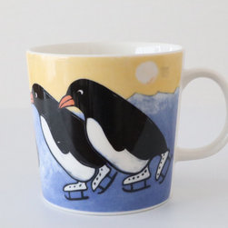 ARABIA(アラビア)ヘルヤ ペンギン マグカップ Hupsista ! - マグカップ
