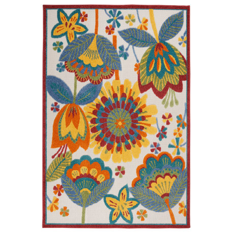 Nourison Aloha 6' x 9' Multicolor Contemporary Area Rug