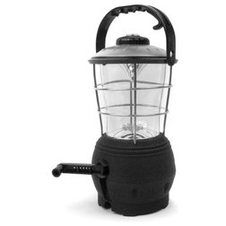 Contemporary Flashlights Super Bright Hand Crank LED Lantern by Whetstone