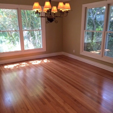 Sand and Finish Red Oak Floors Semi-Gloss