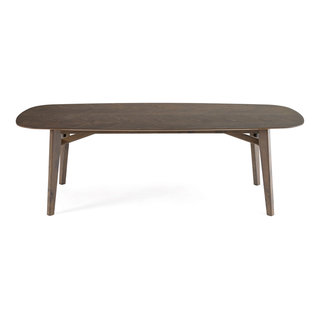 Modrest Costello Mid-Century Modern Wenge Dining Table - Transitional ...