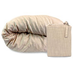 BedVoyage - BedVoyage Melange Rayon Bamboo Cotton Duvet Covers, Sand, King - Our ultra cozy, silky soft Bamboo Cotton Duvet Covers are perfect for all-season comfort. Melange uses an earth-friendly waterless coloring process that's good for the planet and good for your health. Button enclosure and corner-ties. Includes 1 Duvet Cover.