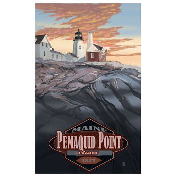 Mike Rangner Pemaquid Point Lighthouse Art Print, 24"x36"