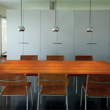 Light Eye Pendant, Chrome Finish with Chrome Shade