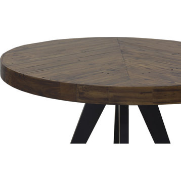 Parq Round Dining Table - Cappuccino