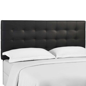 Modway Paisley Tufted Full/Queen Upholstered Headboard, Black -MOD-5854-BLK