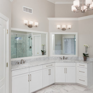 ELEGANT MARBLE MASTER BATHROOM