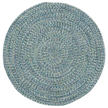 Capel Sea Pottery Blue 0110_400 Braided Rugs - 7' 6" Round