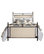 Ashley Bed, Metal Bed Rail Included, King