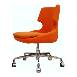 Patara Office Chair in Orange Camira Wool - Home Office Accessories