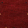 Hand Knotted Loom Wool Area Rug Contemporary Red