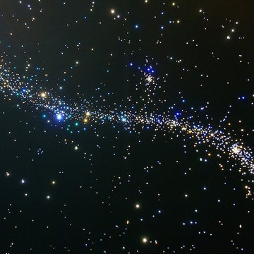 Fiber Optic Star Ceiling Bathroom with Milky Way + Shooting stars