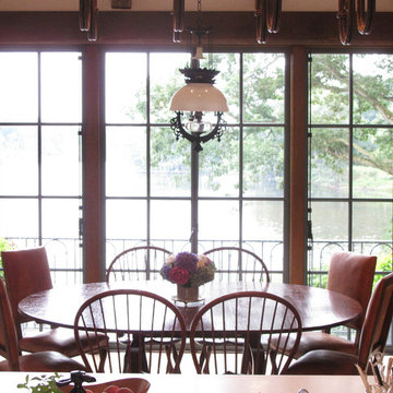View of kitchen by Sarah Blank Design Studio and breakfast area