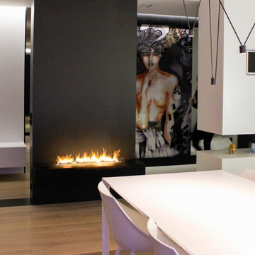 Fire Line Automatic 2 model E by Planika, Private Apartment, Cracow, Poland