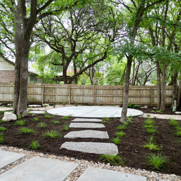 Shaded Backyard Hardscape- Shady Hollow Project