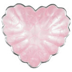 Julia Knight - Pearlized Heart Bowl, Pink Ice, 7" - Eat your heart out! Your guests will truly feel the love when your table is set with these pretty and petite heart shaped dishes. Perfect for a date night in or a party with close friends! Although they do say the way to a man's heart is through his stomach